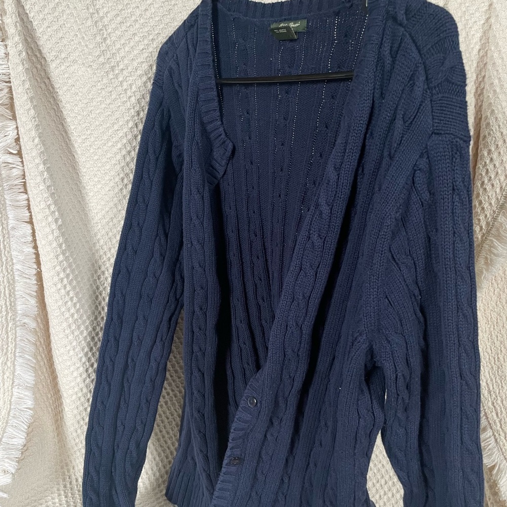 Navy blue cardigan